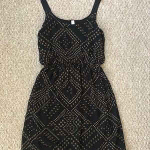 Tank Dress - Black/Brown